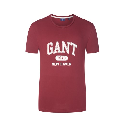Gant, T-shirt z nadrukiem z przodu Bordowy für Herren Gant czerwony 4XL Hirmer