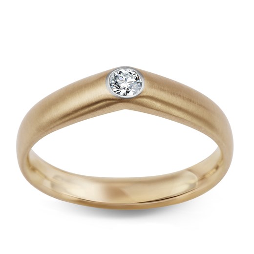Złoty pierścionek z diamentem Yes   YES.pl