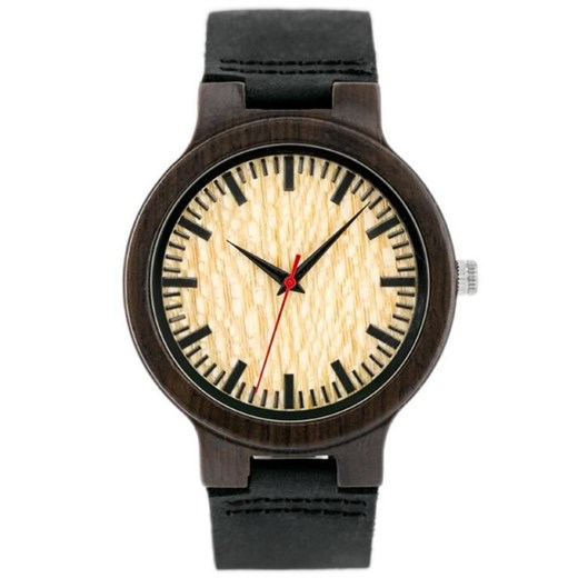Drewniany zegarek (zx038a) - Czarny