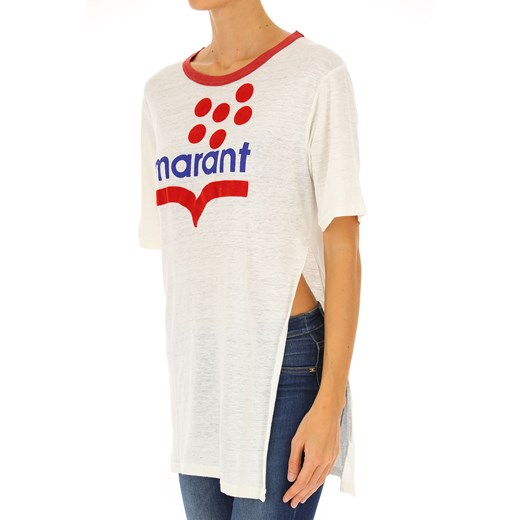 Isabel Marant Koszulka dla Kobiet, Biały kremowy, Lniany, 2019, 38 40 42 Isabel Marant  38 RAFFAELLO NETWORK