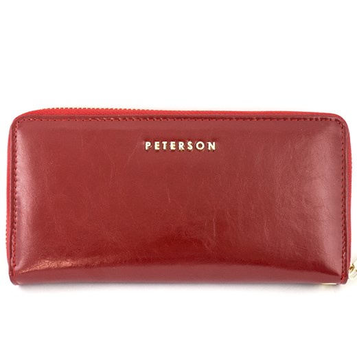 Czerwony damski portfel skórzany Peterson PL 780 R