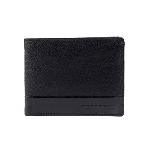 Czarny męski portfel skórzany Peterson 399-1-1