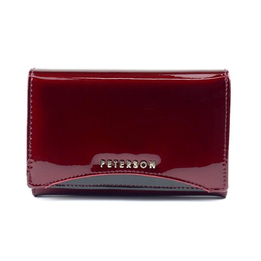 Czerwony damski portfel skórzany Peterson BC 450 R