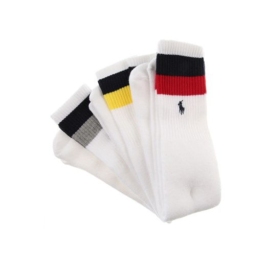 Ralph Lauren Socken Skarpetki dla Mężczyzn, 3 Pack, Biały, Poliester, 2019  Ralph Lauren Socken U RAFFAELLO NETWORK