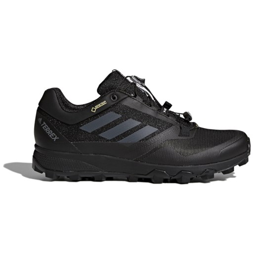 Buty trekkingowe męskie Adidas czarne wiosenne z gumy wiązane 