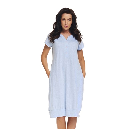 Kopertowa koszula nocna ciążowa i do karmienia DN - Blue Grey  Dn - Doctor Nap XL Dolce_sonno