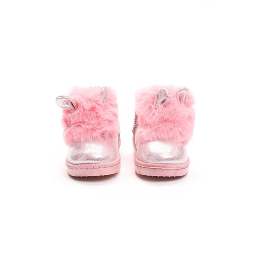 Buty zimowe dziecięce Multu ze skóry ekologicznej bez zapięcia 