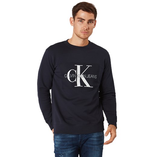 Bluza męska Calvin Klein z napisami na zimę w sportowym stylu 
