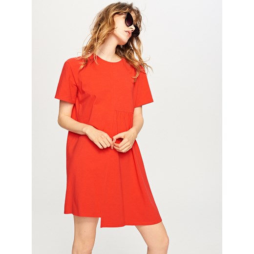 Reserved - Sukienka z krótkimi rękawami - Czerwony