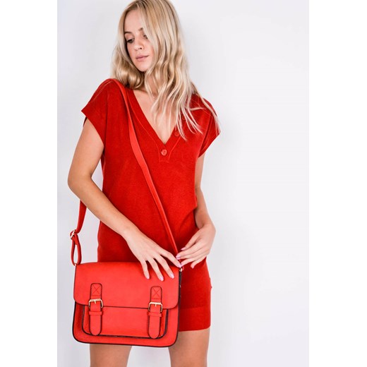 Sukienka Zoio mini czerwona z poliestru 