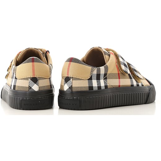 Beżowe trampki dziecięce Burberry 