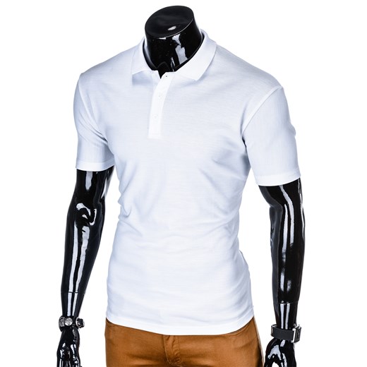T-shirt męski biały z krótkim rękawem z nadrukami 