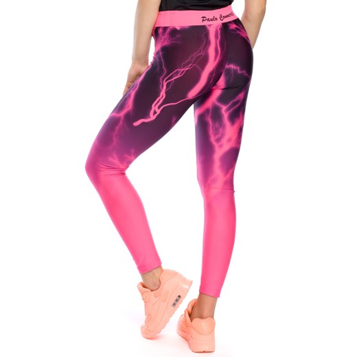 Elastyczne neonowe legginsy