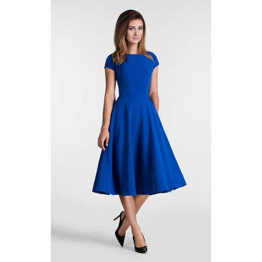 Sukienka Livia Clue niebieska elegancka bez wzorów na karnawał 