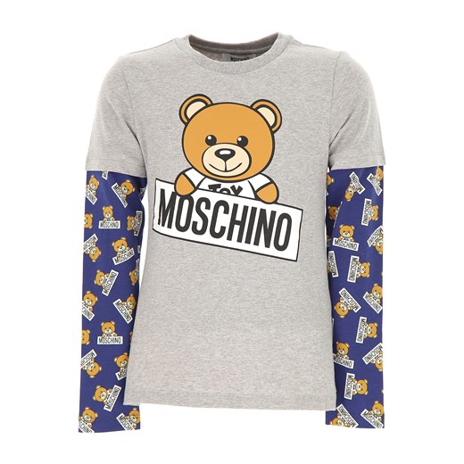T-shirt chłopięce Moschino z długimi rękawami 