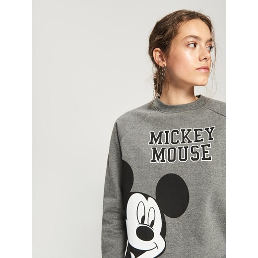 Sinsay - Bluza Mickey Mouse - Szary