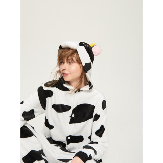 Sinsay - Onesie krowa - Biały