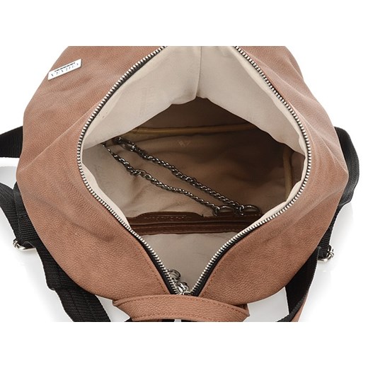 SZARY DUŻY A4 DAMSKI PLECAK WOREK POLSKA PRODUKCJA CHIARA J96 J96sz-zamsz  Chiara  krateczka_com_pl