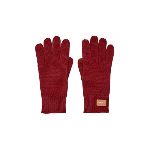 Rękawiczki Pepe Jeans czerwone 