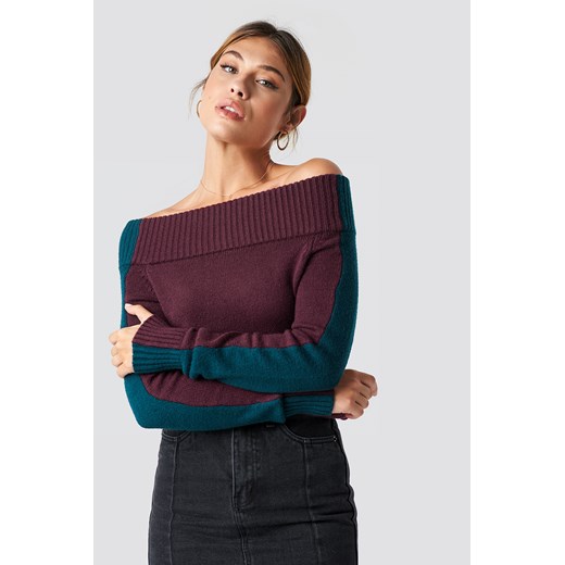 Sweter damski NA-KD bez wzorów 