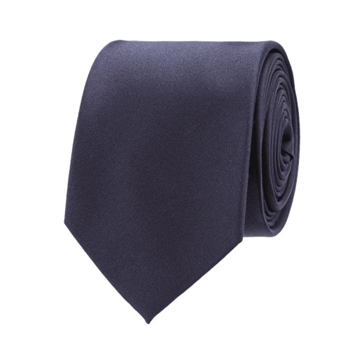 Krawat z jedwabiu o klasycznym fasonie szary Calvin Klein One Size Peek&Cloppenburg 