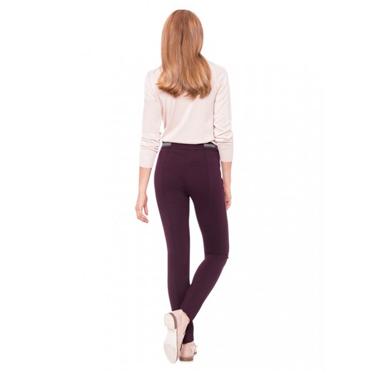 Tkaninowe fioletowe spodnie w kant L'AF RIANA  L’af 42 Eye For Fashion
