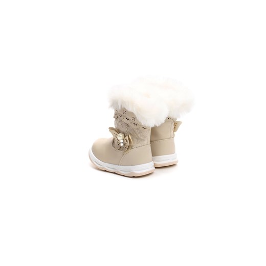 Buty zimowe dziecięce Born2be beżowe bez zapięcia 
