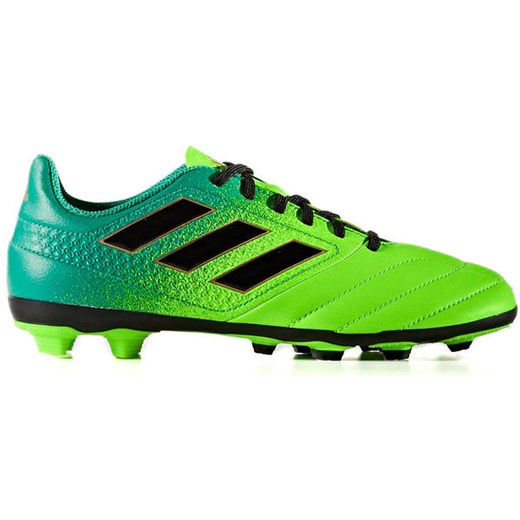 Buty piłkarskie korki ACE 17.4 FxG Junior Adidas (zielono-czarne)  Adidas 38 okazja SPORT-SHOP.pl 