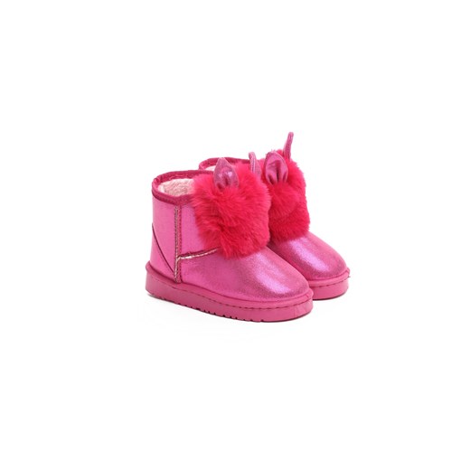 Buty zimowe dziecięce Multu ze skóry ekologicznej śniegowce bez zapięcia 