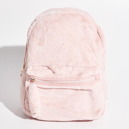 Sinsay - Pluszowy plecak - Różowy