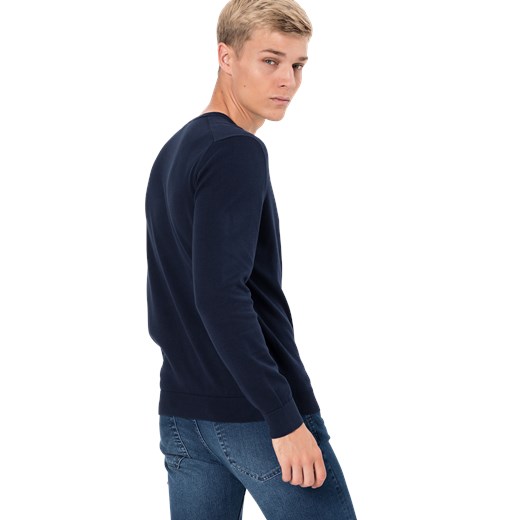 Lacoste sweter męski bez wzorów casual 