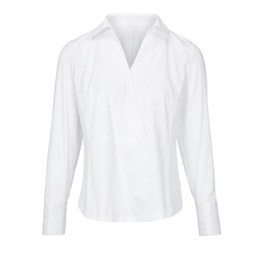 Bluzka damska biała Heine elegancka z długimi rękawami bawełniana 