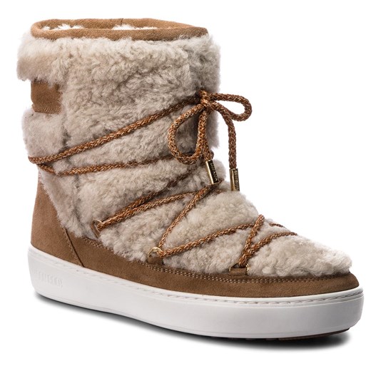 Śniegowce MOON BOOT - Pulse Mid Wool 24103300001  Sand/Off White  Moon Boot 38 eobuwie.pl