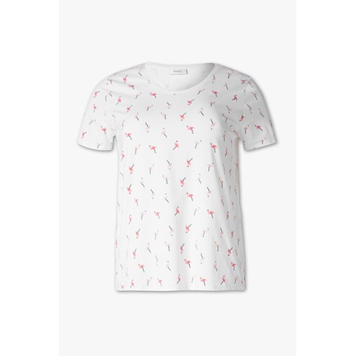 C&A T-shirt – bawełna ekologiczna – ze wzorem, Biały, Rozmiar: 56/58