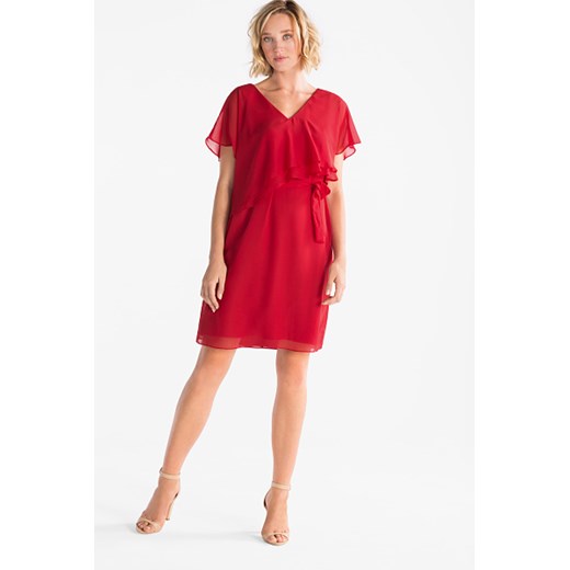 C&A Sukienka ołówkowa z szyfonu, Czerwony, Rozmiar: 38
