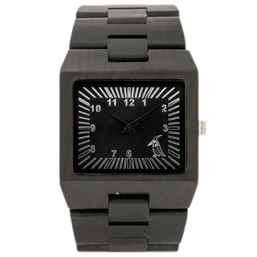 Drewniany zegarek BOBOBIRD (zx059b) - Czarny || Brązowy