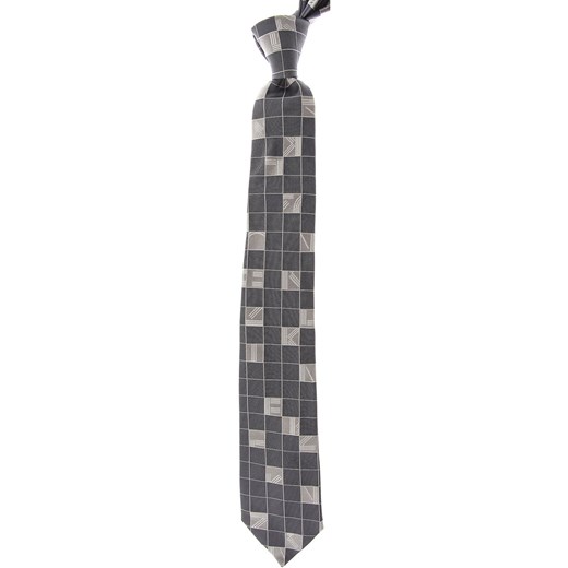 Krawat szary Kenzo w kratkę 
