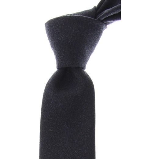 Krawat Kenzo czarny bez wzorów 