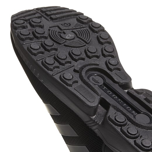 Buty sportowe męskie adidas zx flux czarne na wiosnę sznurowane 