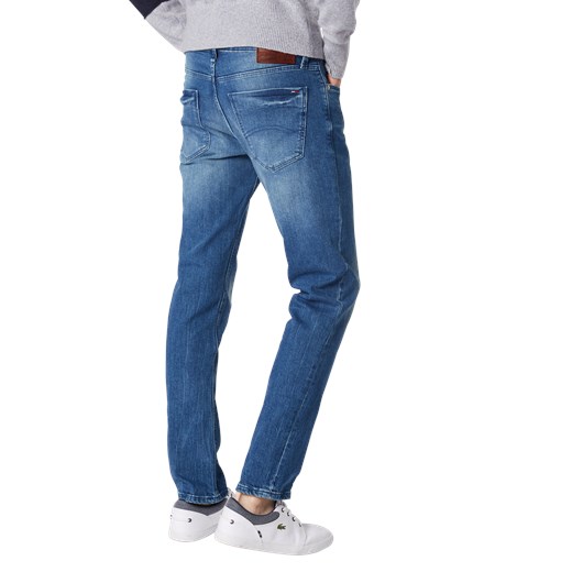 Jeansy męskie Tommy Jeans casualowe niebieskie bez wzorów 