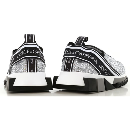 Sneakersy damskie Dolce & Gabbana bez zapięcia na zimę gładkie 
