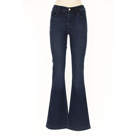 Jeansy damskie J Brand Jeans w stylu retro bez wzorów 