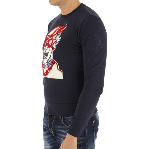 Bluza męska niebieska Moncler 