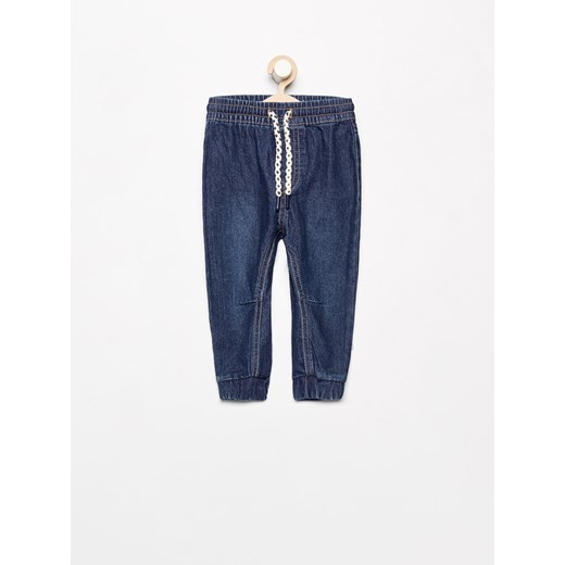 Reserved - Jeansowe spodnie JOGGER - Granatowy