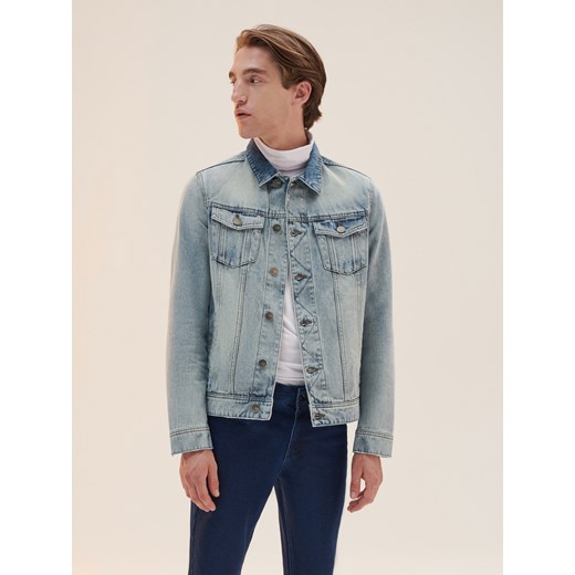 Kurtka męska Reserved jeansowa w stylu młodzieżowym 