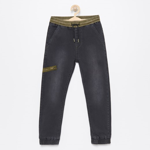 Reserved - Ocieplane jeansy jogger - Czarny
