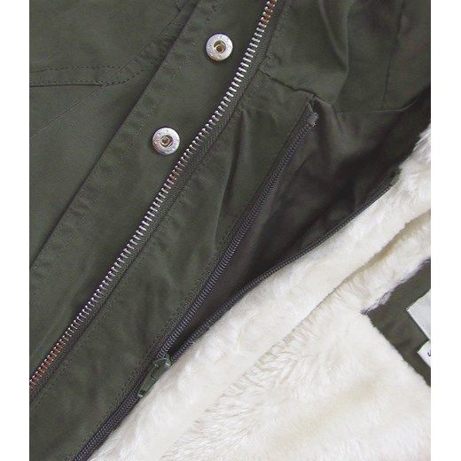 Parka damska Mh-G-Stone zielona bawełniana