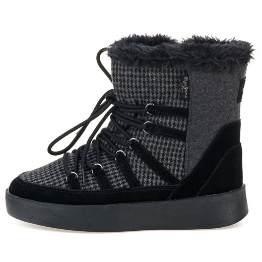 Pepe Jeans buty zimowe damskie Brixton Snow 38 ciemnoszary, BEZPŁATNY ODBIÓR: WROCŁAW!