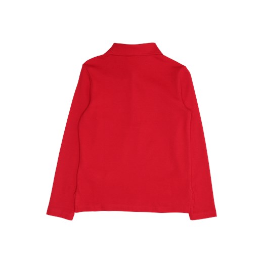 Bluzka dziewczęca Polo Ralph Lauren czerwona z długim rękawem 