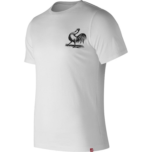 Koszulka sportowa New Balance biała bawełniana 